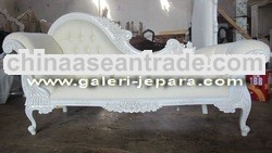 French Chaise Lounge Sofa - Indoor Jepara Furniture