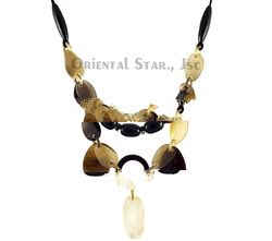 ese Buffalo Horn Necklace