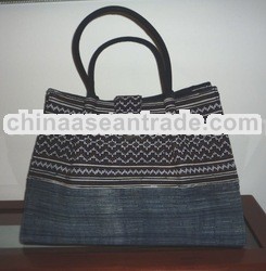 hill tribes patchwork fabric ladies handbag, hill tribe designed handbag, ladies handbag, ethnic han