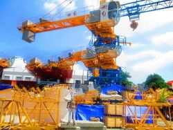 Tower Crane with Portable Foundation