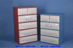 4 tier Plastic Jumbo Cabinet