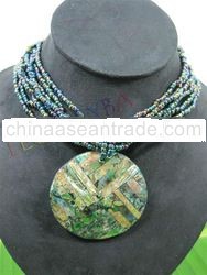 mother of pearl fashion shell necklace