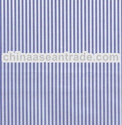 Cotton stripe blue fabric
