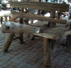 TEAK ROOT BENCH