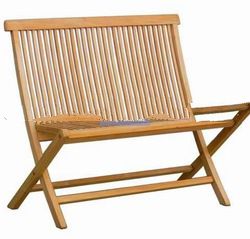 Teak Garden Furniture: Folding Bench