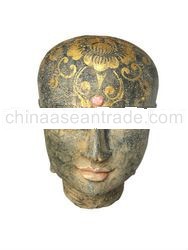 Buddha Painted cement