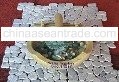 Table Fountain Natural Stones With Bamboo