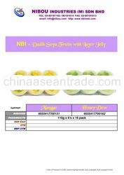 NBI Dadih Soya Fruits with Layer Jelly (110g x 6's x16 - Mango & H'dew)