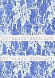 Fashion 100 % Nylon Rigid All-Over Raschel Lace