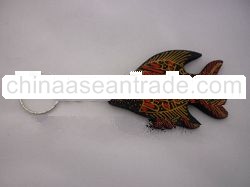 Wooden Batik Key Holder