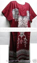 NWT Vtg Dashiki Tunic Dress BOHO Hippie flower 3X 4X