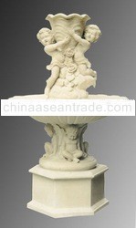 Twin Cupids Garden Fountain
