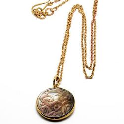 brass shell necklaces (bjns-029)