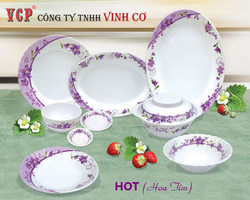 Hoa Tim melamine dinnerware,  high quality products proudly made in VietNam