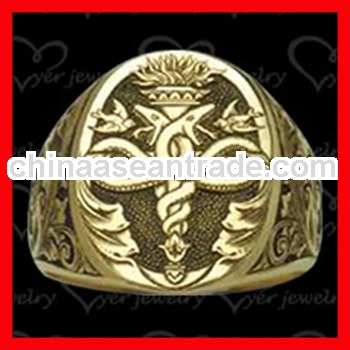 unique custom stainless steel signet rings