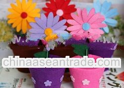 Flower pot candy box