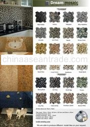 Tumbled & Pebbles Mosaic Tiles