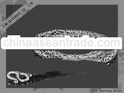 Oxidized silver necklace