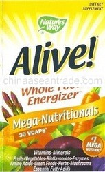 Alive! Mega Nutritionals food supplement