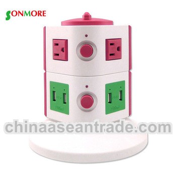usa socket with 2 usb&desktop sockets for business gift