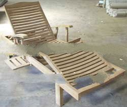 Wheelled Teak Lounger Direct Manufacturer Price Offer