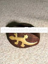 Gecko Wooden Ring