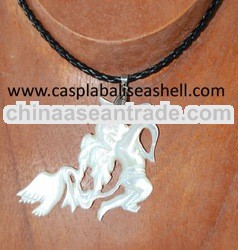necklace carving mop shell