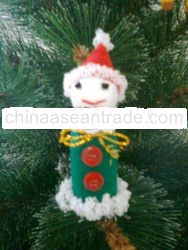 Cristmas gift doll green red