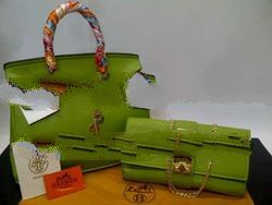 Leather Handbag and Top Clutch