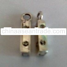 BSFMN14 - Sterling Silver Rectangular Hollow Spacer Pendant with Jump Ring