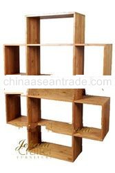 Teak Minimalist Book shelves