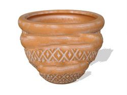 Indoor ceramic terracotta planter