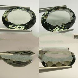 11 cts Huge Oval (18x13 mm) Lab Simulated Grey Sapphire AAA