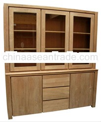 TEAK MINIMALIST VITRINE CABINET