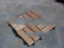 Teak Tile 30 x 30 X 2. 2 cm