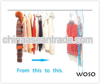 vacuum seal storage hanging dress bag