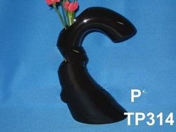 Ceramic Half Heart Vase