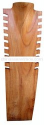 Wooden necklace display
