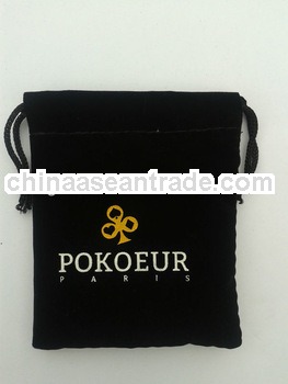 velvet drawstring bags,printing logo gift pouch