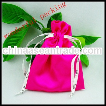 velvet jewelry pouch with logo