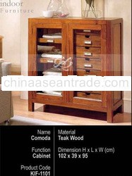 Wooden Chest With Drawers