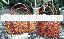 Rattan Abstract Hand Bag