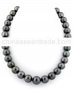 12-14mm Black Tahitian Pearl Necklace-