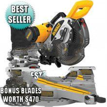 Dewalt 305mm 12'' Double Bevel Slide Compound Slide Mitre Saw