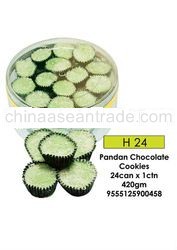 halal pandan chocolate cookies