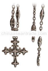 Silver jewelry cross necklace