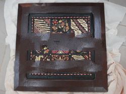 BATIK ART ON TEAK WOOD
