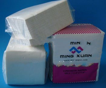 virgin pulp white embossed fold tissue napkins for restaurant