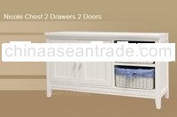Nicole Chest 2 Drawers 2 Doors