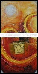 Sun Abstract Yellow colour painting